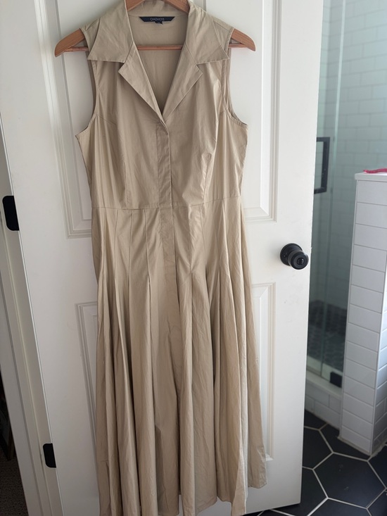 Chadwicks Dresses & Skirts - Like new size 12 Chadwick’s vintage shirt dress in tan/beige. SO flattering.